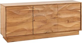 Global Interiors Massivholz Sideboard Deserto mit 3D-Effekt