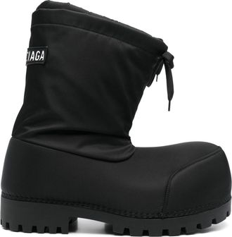 Balenciaga Alaska Low snow boots - men - Polyester/Polyurethane/Calf Leather/Fabric/Rubber - 41-42 - Black
