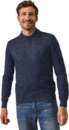 State of Art pullover polo lange mouw State of Art donkerblauw