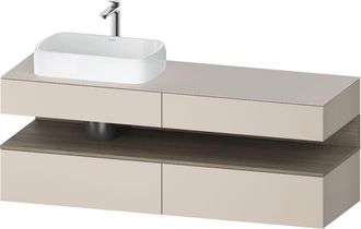 Duravit Qatego Consola Mueble Bajo Lavabo, 2 Extensiones, 2 - Duravit