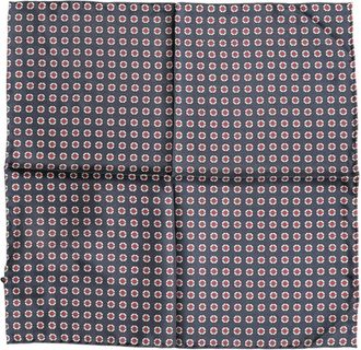 Dolce & Gabbana Zijden Zakdoek met Patroon - Heren - Accessoires - Blauw - ONE Size - Accessoires