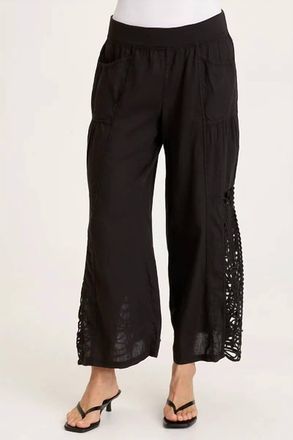Xcvi Astro Crochet Pant In Black