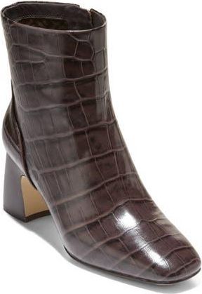 Cole Haan Gemma Bootie in Dark Chocolate Croc Print Lt at Nordstrom Rack, Size 7.5