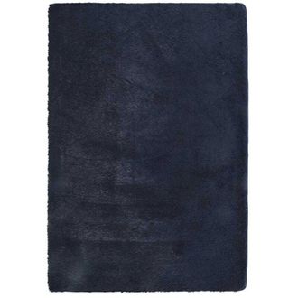 vidaXL Shaggy Rug High Pile navarra Navy 200x290 cm Polyester Vidaxl