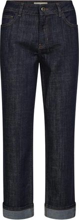 Mos Mosh Cropped Jeans - Dames - Cropped Jeans - Blauw - W32 - Jeans