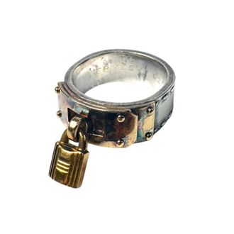 Herm&egrave;s Gold Silver Yellow Gold (18K) Silver 925 Band Ring (Pre-Owned)