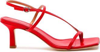 Aeyde Aeyde Elise 65 Leather Sandals - Red - 36 (IT36/ UK3)