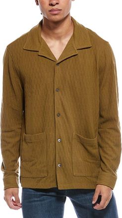 Todd Snyder Todd Snyder Green Multi Textured Knit Guayabera Shirt