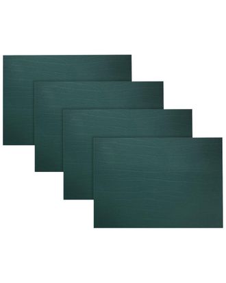 Fortessa Set Of 4 Strata Rectangle Leather Placemats