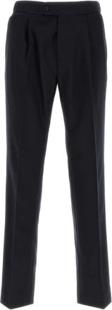 Brioni Wollen broek - Heren - Nette broeken - Blauw - M - Wol - Broeken