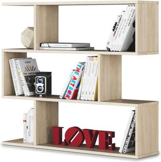 F.R.S. Frs - Estanteria Corea Baja En Roble Canadian 97 Cm(alto)110 Cm(ancho)24 Cm(fondo)