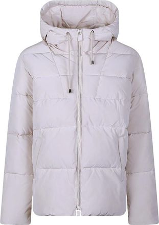 Pinko Eleodoro Padded Caban - Dames - Winterjassen - Grijs - S - Leer - Jassen