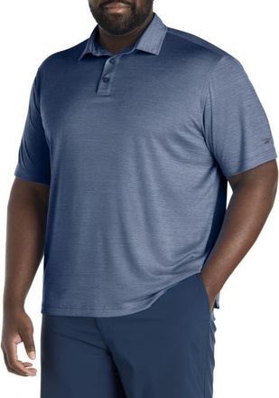 Reebok Big & Tall Performance Heather Polo Shirt in Navy Heather at Nordstrom, Size Xx-Large