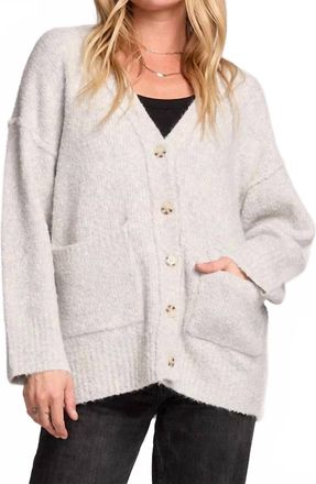 Saltwater Luxe Ennza Cardigan In Oatmeal