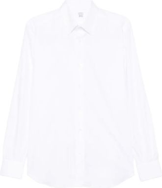 Mazzarelli Camicia in cotone a maniche lunghe - Bianco