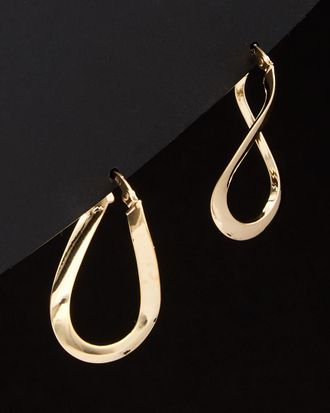 Italian Gold, Inc 14K Italian Gold Square Twisted Hoops