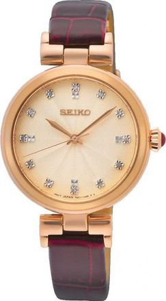 Seiko Womens SRZ548P1 Ladies Dress Watch - Rose Gold - One Size