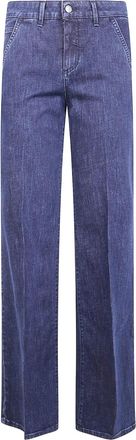 Atelier Cigala's Broek met logo - Blauw