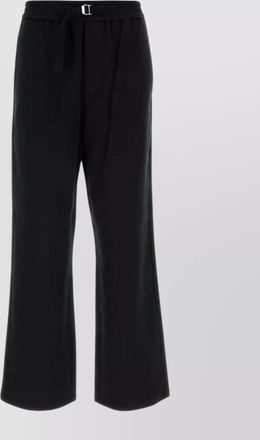 Ami cotton wide leg trousers