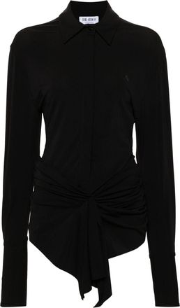 The Attico cut-out mini dress - women - Acetate/Polyamide/Other fibres - 44 - Black