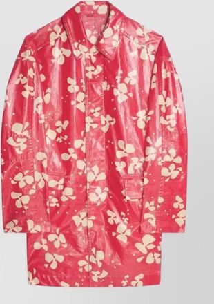 Dries Van Noten robin long sleeve floral print coat