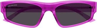Balenciaga Every Day Large Zonnebril - Dames - Zonnebrillen - Roze - ONE Size - Accessoires
