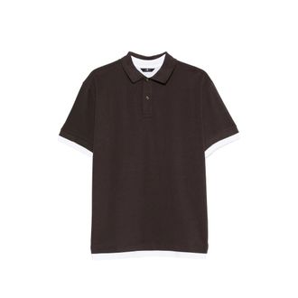7 For All Mankind Layered-effect Polo Shirt
