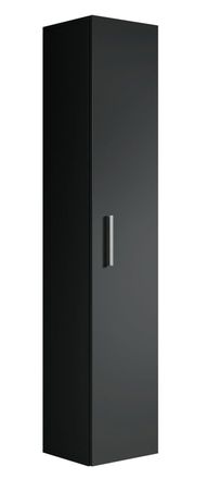 Badplaats Badplaats - Mobiletto Del Bagno Pluto 150cm Nero - Mobiletto Armadietto