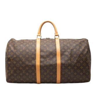 Louis Vuitton Pre-owned Weekend Bags, female, Brown, Size: ONE SIZE Pre-owned Keepall 55