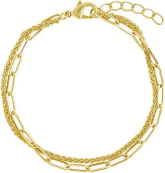 Sterling Forever 14K Plated Emery Bracelet