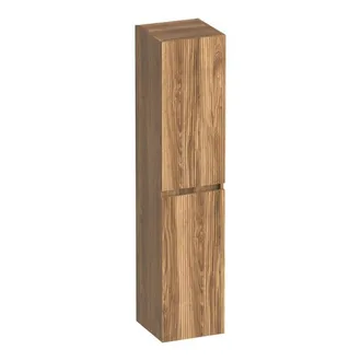 Marcel Breuer Joy Wavy Hoge kast - 160x35x35cm - 1 deur - links- of rechtsdraaiend - greeploos - Honey