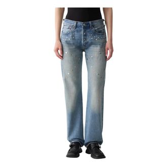 Levi's Dames, Jeans, Blauw, Maat: W32 L32