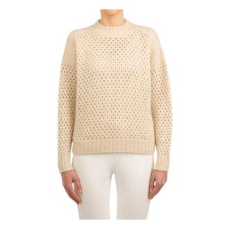 Le Tricot Perugia Girocollo Traforato - - Knitwear - Donna - Nero - M