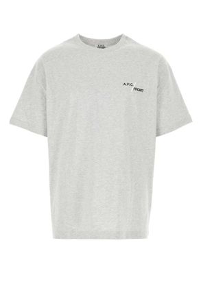 A.P.C. Light Grey Logo T-Shirt