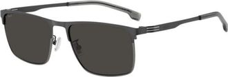 BOSS 1837/G/S Asian Fit SVK/IR Mens Sunglasses Gunmetal Size 57