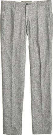 Incotex Cheviot Slim Fit Broek - Heren - Slim Fit Broeken - Grijs - W33 - Wol - Broeken