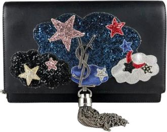 Saint Laurent Pre-owned Schoudertas - Dames - Vintage Clutch - Zwart - ONE Size - Leer - Vintage
