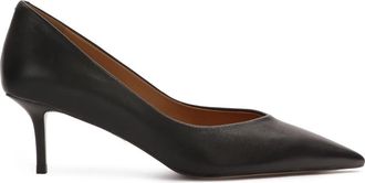 Kazar Klassieke zwarte puntige pumps - Dames - Pumps - Zwart - 40 EU - Leer - Schoenen