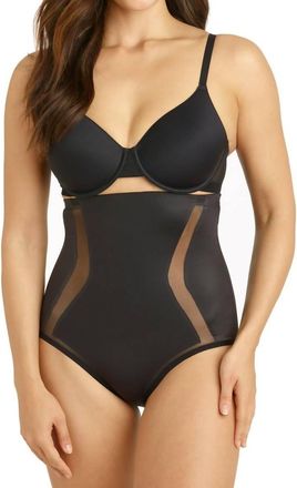 TC Fine Intimates Middle Manager Firm Control High-Waist Brief In Black