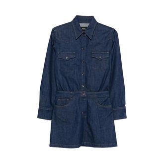 A.P.C. Shirt Dresses, female, Blue, S, Shirt Dress