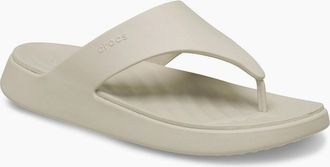 Crocs Womens Crocs Getaway Triangle EVA Womens Frappe Sandals - Cream - Size: UK 8 / eu 41/42 / us w10