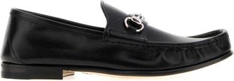 Gucci Black Leather Loafers