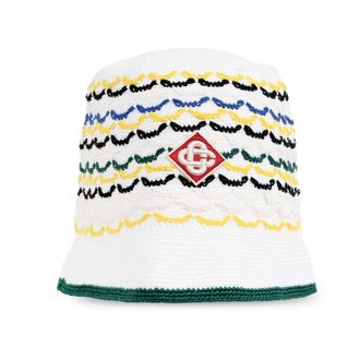 Casablanca Tuck Stitch Hat - unisex - Hoeden - Wit - ONE Size - Katoen - Accessoires