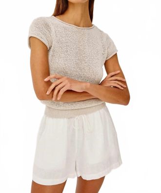 Rails Cady Cap Sleeves Top In Stone