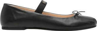 Twinset Schoenen, Dames, Zwart, 38 EU, Leer, Ballerina Schoenen
