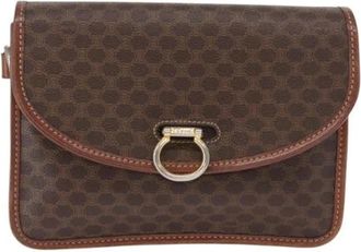 Celine Pre-owned Shoulder Bags, female, Brown, Size: ONE SIZE Pre-owned Canvas Shoulder Bag