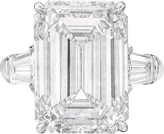 Verde 6ct IGI Certified Lab Grown Emerald Cut Diamond Ring