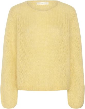 Inwear Ronde hals gebreid - Dames - Ronde hals truien - Geel - L/Xl - Truien & Vesten