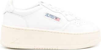 Autry White Logo Low Sneakers