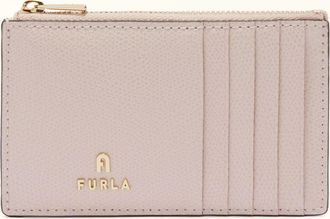 Furla Camelia Porta Carte Di Credito M Corolla Rosa Pelle Stampata Donna